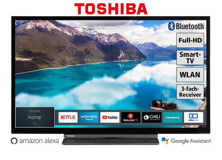 TV - Toshiba 32LL3C63DAX Full HD LED-tv, in Farbe ZWART Ansicht 1