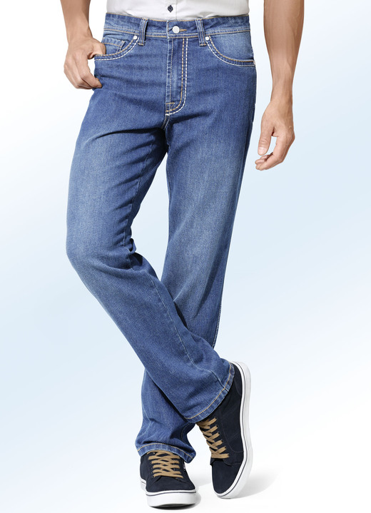 Jeans - Jeans in 2 kleuren, in Größe 024 bis 060, in Farbe LICHTBLAUW Ansicht 1