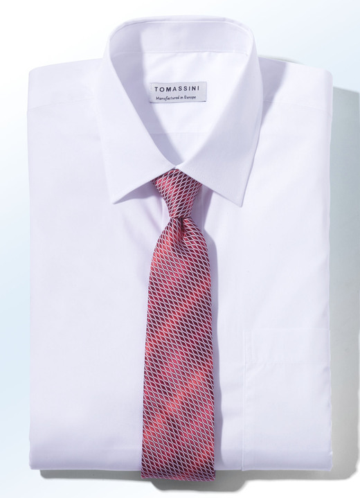 Businesshemden - Overhemd met Kentkraag in 5 kleuren en 2 designs Businesshemden - Overhemd met Kentkraag in 5 kleuren en 2 designs, in Größe 038 bis 050, in Farbe WIT