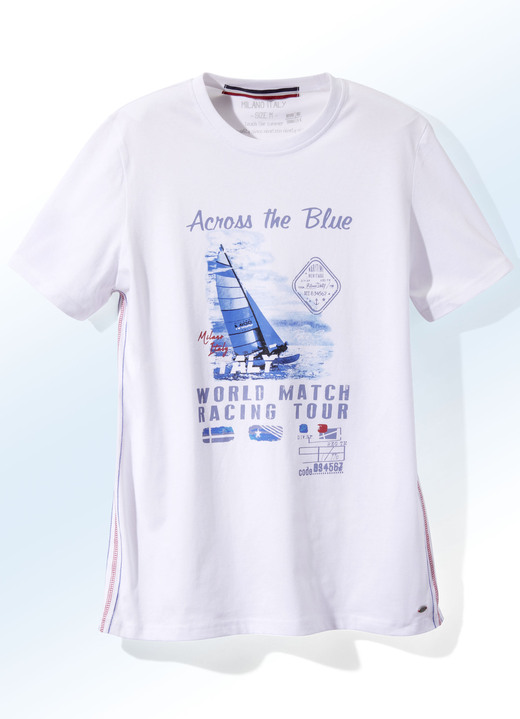 Shirts - Shirt van “Milano Italy” in 3 kleuren Shirts - Shirt van “Milano Italy” in 3 kleuren, in Größe 3XL (64/66) bis XXL (60/62), in Farbe WIT