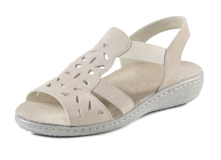 Sandalen & slippers - ELENA EDEN sandaal in luchtig design, in Größe 036 bis 042, in Farbe BEIGE Ansicht 1