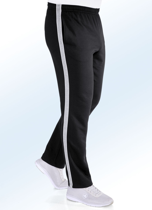 Vrijetijdbroeken - Casual broek in 3 kleuren, in Größe 024 bis 062, in Farbe ZWART Ansicht 1