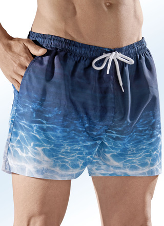 Zwemshort, achterzak met klittenbandsluiting, microvezel