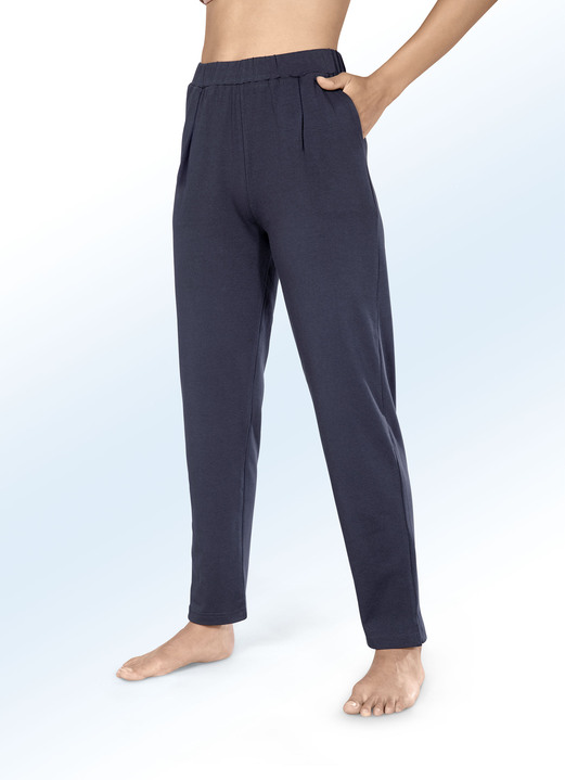 Vrijetijds pantalons - Mooie broek met comfortabele elastische tailleband, in Größe 018 bis 054, in Farbe ANTRACIET Ansicht 1