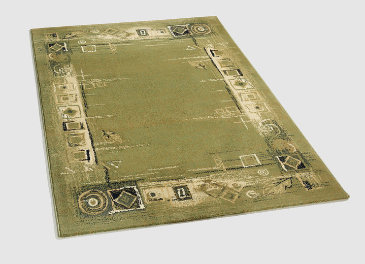 Tapijten - Bruggen en tapijten geschikt voor vloerverwarming, in Größe 111 (Brug, 60 x 110 cm) bis 300 (tapijt, 400x500 cm), in Farbe GRÜN