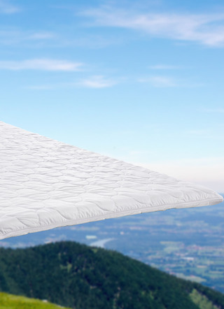 Comfortschuimtopper van ventilator