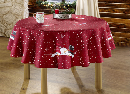 Magische tafel- en kamerdecoratie met sneeuwpopmotieven