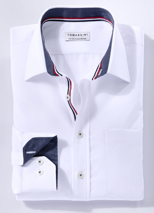 Businesshemden - Shirt in 4 kleuren met borstzak Businesshemden - Shirt in 4 kleuren met borstzak, in Größe 038 bis 048, in Farbe WIT
