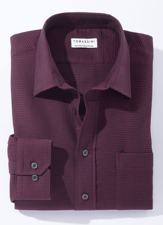 Shirt in 4 kleuren met borstzak
