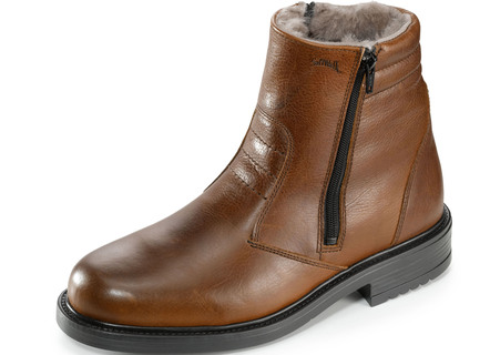 GINO GALANTE, gevoerde herenlaarzen, winterschoenen, met lamsvacht