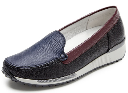 Waldläufer mocassinpantoffels van elegant, zacht hertennappaleer