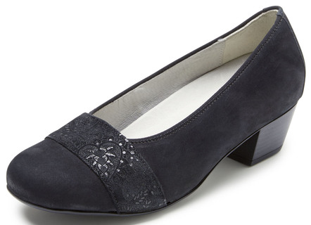 Waldläufer pumps met rondom elastische band