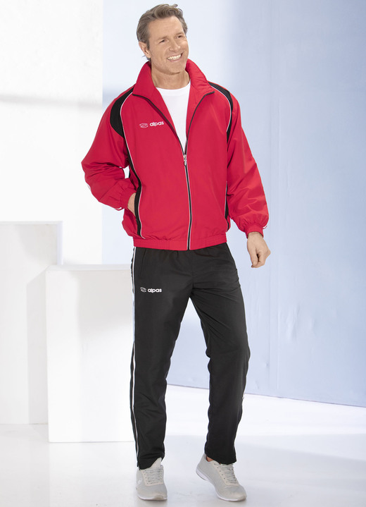 Vrijetijdspakken - Vrijetijdspak van “alpas” Vrijetijdspakken - Vrijetijdspak van “alpas”, in Größe 3XL(58) bis XXL (56), in Farbe ROOD-ZWART