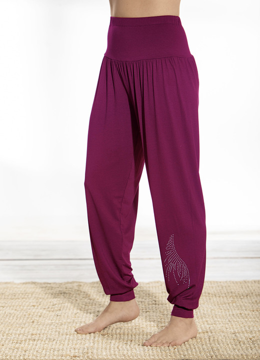 Homewear & vrijetijdsmode - Pumpbroek van Plantier, in Größe 036 bis 054, in Farbe BORDEAUX Ansicht 1