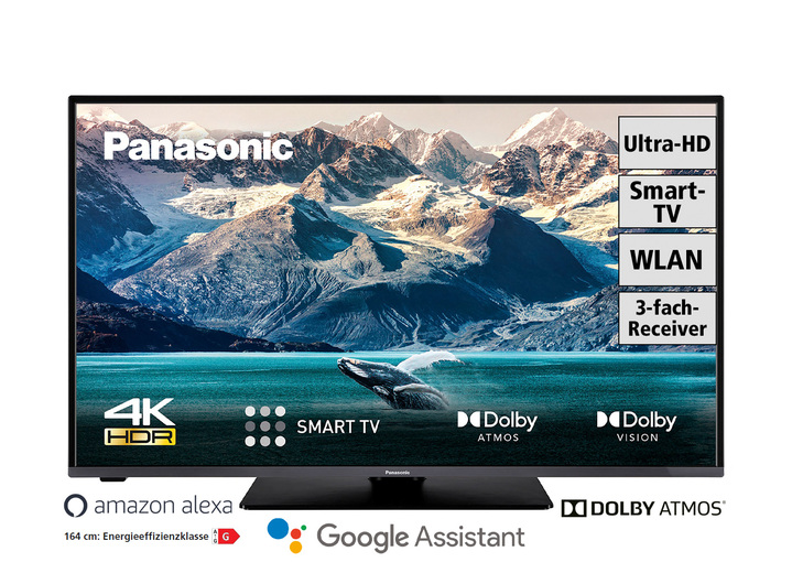 TV - Panasonic 4K Ultra HD LED-smart-tv, in Farbe ZWART Ansicht 1