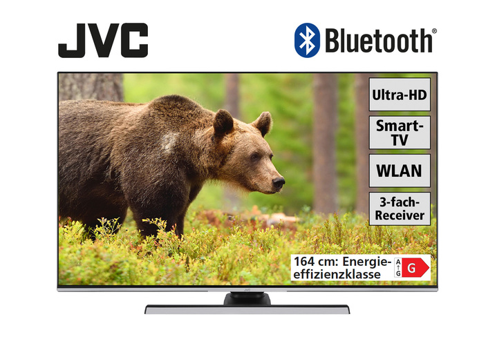 - JVC 4K Ultra HD LED-TV, in Farbe ZWART Ansicht 1