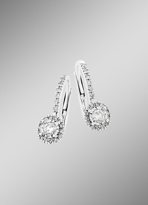 - Elegante oorbellen met briljanten en diamanten, in Farbe  Ansicht 1