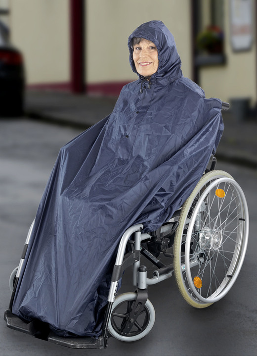 Mobiliteit - Regencape voor rolstoel, in Farbe BLAUW Ansicht 1