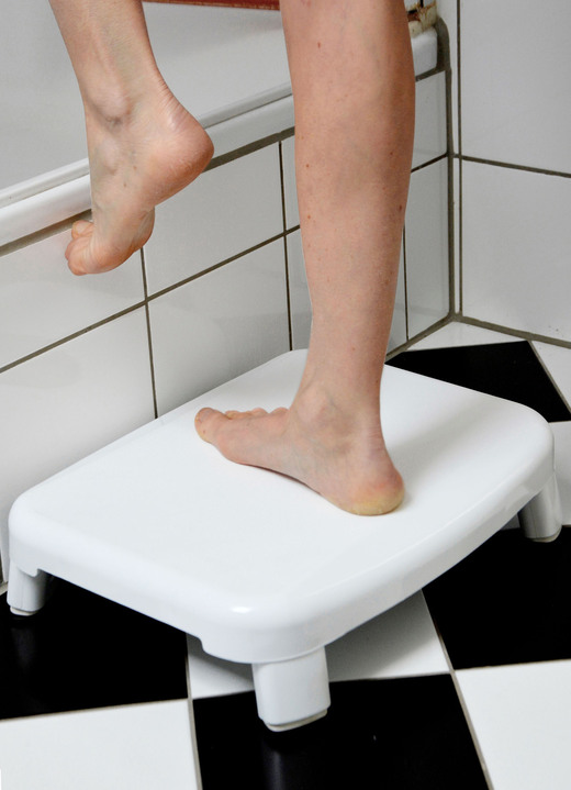 Badhulpmiddelen - Douche- en badopstapje voor comfortabel en veilig instappen, in Farbe WIT Ansicht 1