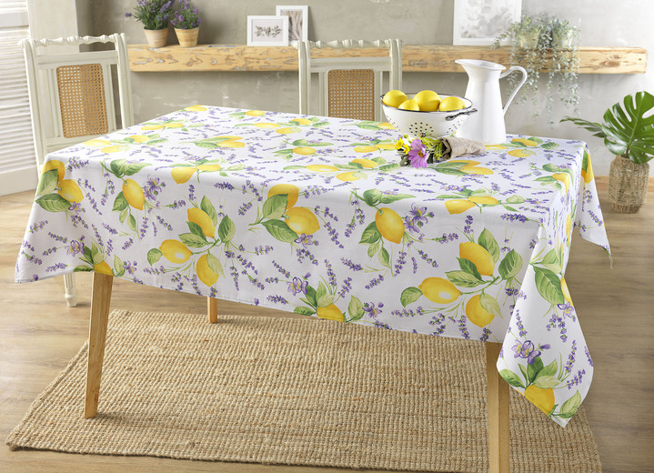 Woontextiel - Tafel- en kamerdecoratie met vlekbeschermingsapparatuur, in Größe 110 (Tafellaken, 110/140 cm) bis 190 (ovale tafel, 140/190 cm), in Farbe MEERKLEURIG