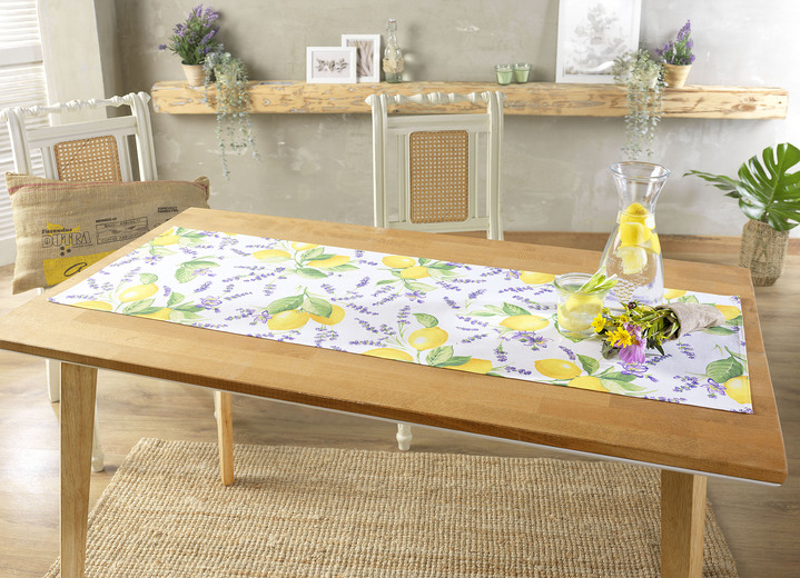Woontextiel - Tafel- en kamerdecoratie met vlekbeschermingsapparatuur, in Größe 110 (Tafellaken, 110/140 cm) bis 190 (ovale tafel, 140/190 cm), in Farbe MEERKLEURIG Ansicht 1