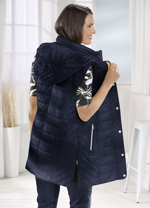 Jassen & mantels - Vest met afneembare capuchon Jassen & mantels - Vest met afneembare capuchon, in Größe 020 bis 060, in Farbe NAVY