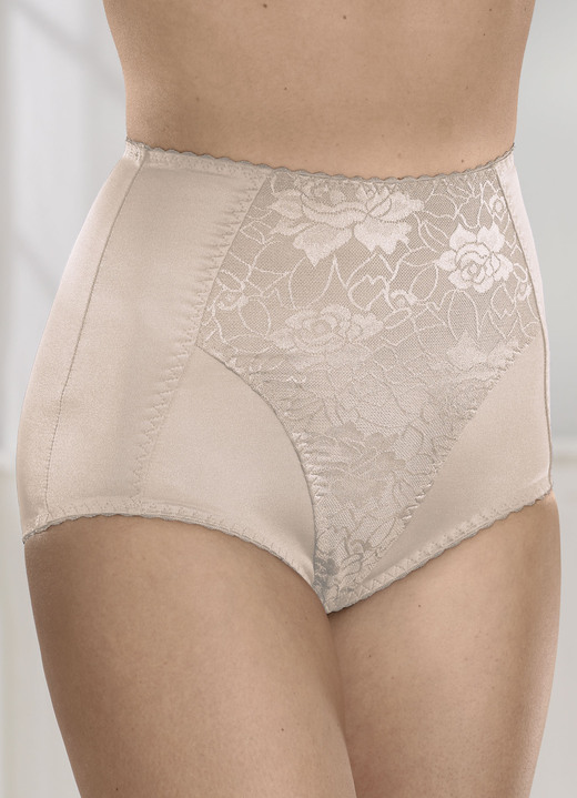 Tailleslips & heupgordels - pantygordels met jacquardmotief, in Größe 070 bis 115, in Farbe 2X POEDER Ansicht 1