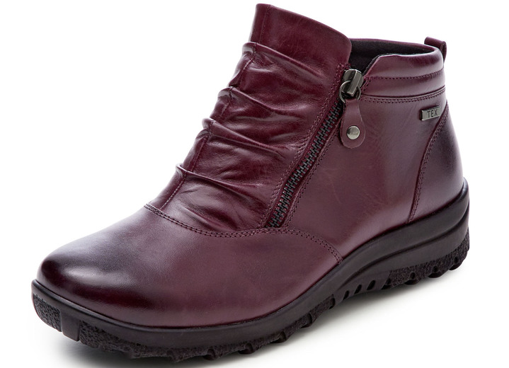 Laarzen & laarsjes - ELENA EDEN, gevoerde dameslaarzen, winterschoenen, breedte H, met rits, in Größe 3 1/2 bis 8, in Farbe BORDEAUX Ansicht 1