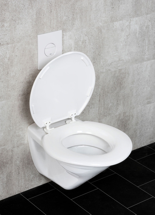 Zithulpmiddelen - Toiletbril XXL met extra brede zitting, in Farbe WEISS Ansicht 1