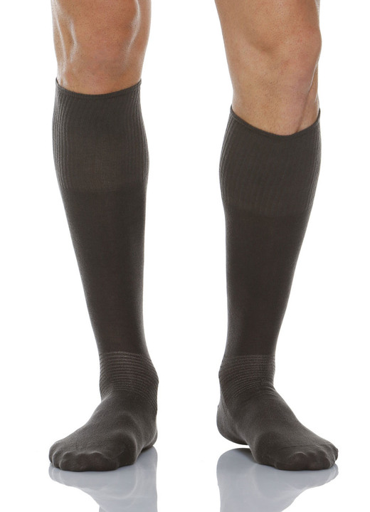 Gezondheidskousen - Diabetessokken of kniekousen, in Größe L bis XL, in Farbe ANTRACIET, in Ausführung Kniekousen Ansicht 1
