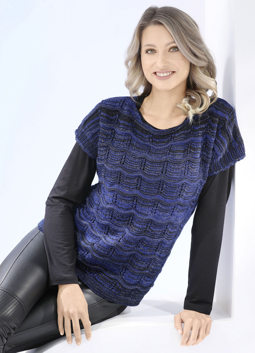 Truien - Trui met alpaca-inhoud, in Größe L(44/46) bis XXL(52/54), in Farbe DONKERBLAUW Ansicht 1