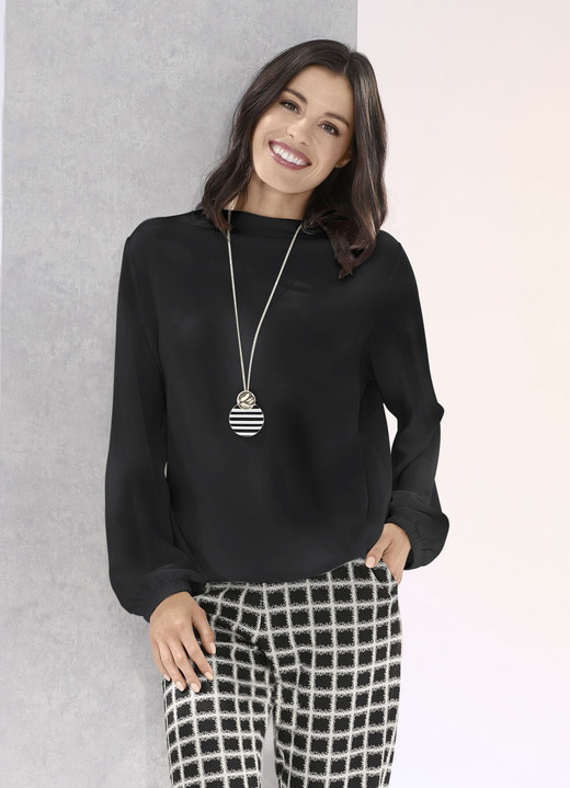 Shirts - Comfortabel shirt in 2 kleuren, in Größe 034 bis 052, in Farbe ANTRACIET Ansicht 1