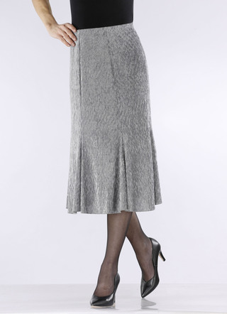 Elegante glinsterende paneelrok