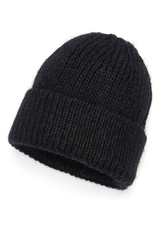 Mutsen & hoeden - Trendy dameshoed, met omslag, in Farbe ZWART Ansicht 1