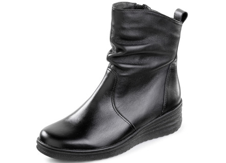 ELENA EDEN, gevoerde dames enkellaarsjes, winterschoenen, breedte H, met lamsvacht
