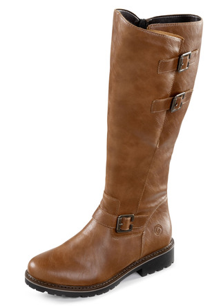 Remonte, gevoerde dameslaarzen, winterschoenen, breedte G, met lamsvacht