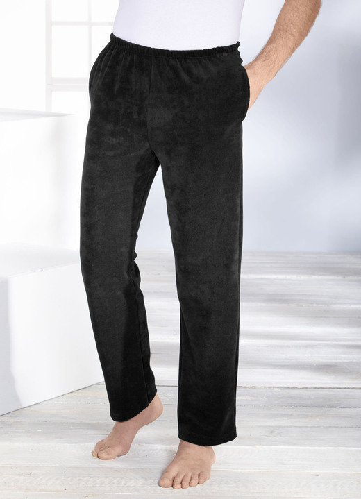 SALE - Broek met katoen, in Größe 024 bis 062, in Farbe ZWART