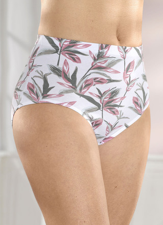 Verpakking met vier slips met bloemetjesdessin