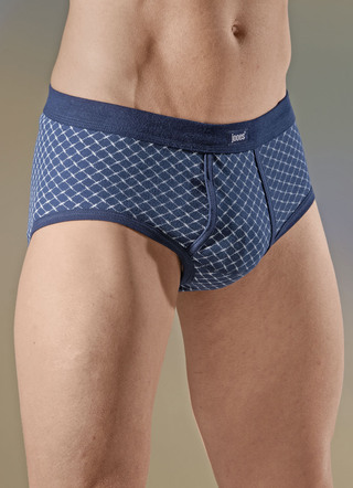 Set van vier slips, met all-over dessin