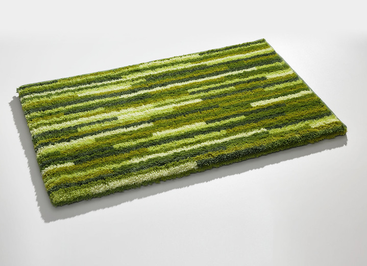 Badmatten - Badmattenset met antislip-onderkant, in Größe 100 (Matje, halfrond 50/80 cm) bis 112 (Toiletdekselafdekking 47/50 cm), in Farbe GROEN Ansicht 1