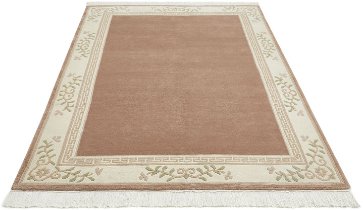 Tapijten - Handgeknoopte vloerkleedjes en tapijten, in Größe 101 (Brug, 40 x 60 cm) bis 304 (Tapijt rond, ظ 150 cm), in Farbe ROSÉ Ansicht 1