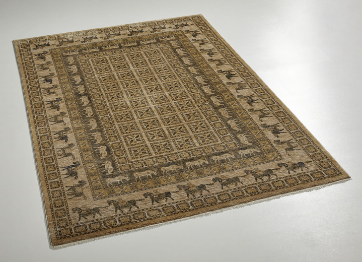 Tapijten - Klassiek vormgegeven bruggen en tapijten, in Größe 101 (Brug, 40 x 60 cm) bis 290 (tapijt, 240x340 cm), in Farbe BEIGE Ansicht 1