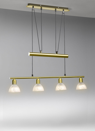 Hanglamp gemaakt van mat metaal