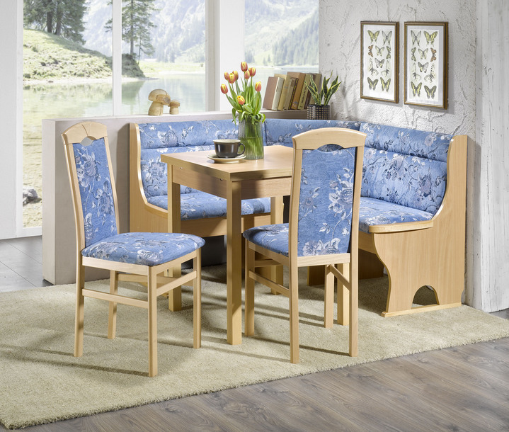 Eettafels - Eetkamermeubel gemaakt van massief beukenhout, in Farbe BEUKENBLAUW, in Ausführung Stoelen, set van 2 Ansicht 1