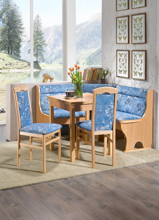 Eettafels - Eetkamermeubelen van massief beukenhout, in Farbe BEUKENBLAUW, in Ausführung Stoelen, set van 2 Ansicht 1