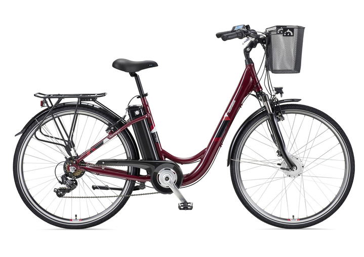 Elektromobielen - De perfecte stadse-e-bike, in Farbe WIJNROOD Ansicht 1