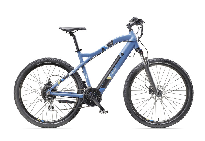 Elektromobielen - Mountain e-bike met krachtige achterwielmotor van 250 watt, in Farbe BLAUW