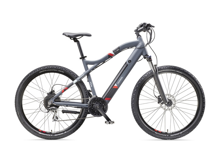 Elektromobielen - Mountain e-bike met krachtige achterwielmotor van 250 watt, in Farbe GRIJS Ansicht 1