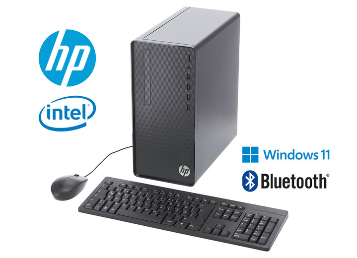 - HP Desktop M01-F3006ng bundel-pc: Computerset, in Farbe ZWART Ansicht 1