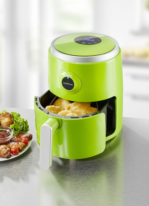 Hetelucht friteuses - Energiezuinige heteluchtfriteuse, in Farbe GROEN-ZILVER Ansicht 1